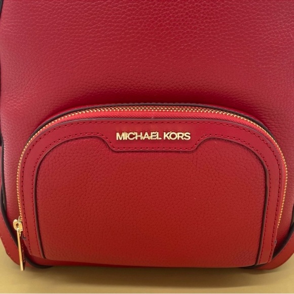 Michael Kors Medium Jaycee Backpack Red - Picture 7 of 12